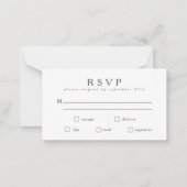 Carte de repas Budget de base classique noir blanc (Devant)