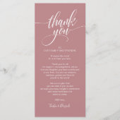 Carte de Repas de Répétition Merci (Devant)