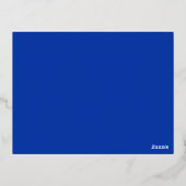 Carte de répétition bleu marine Rose moderne Gold  (Verso)