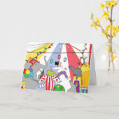 Carte de répétition de cirque (Fleur jaune)