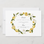 Carte de répétition de citron méditerranéen modern (Dos)