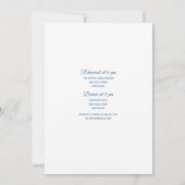 CARTE DE RÉPÉTITION DE MARIAGE CLASSIQUE BOHO CHIC (Dos)