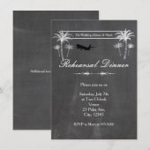 Carte de répétition de mariage de destination avec (Devant / Derrière)
