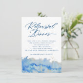 Carte de répétition Mariage d'aquarelle d'élégance (Debout devant)