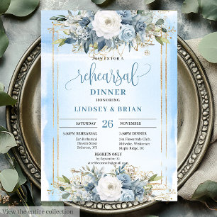Carte de répétition minimaliste pour Mariage Dusty