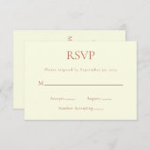 Carte de réponse (Devant / Derrière)