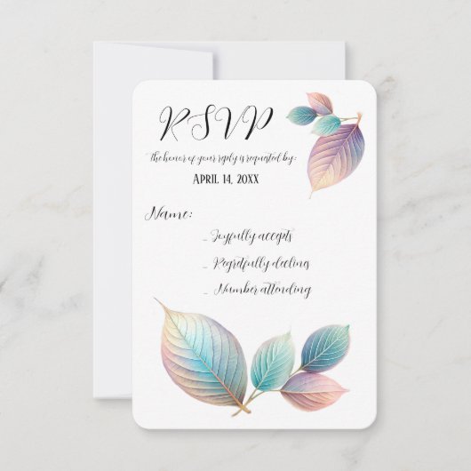 Carte de réponse (Devant)