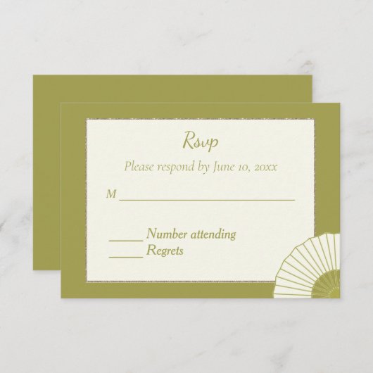 Carte de réponse (Devant / Derrière)