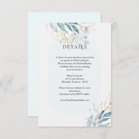 Carte de réponse (Devant / Derrière)