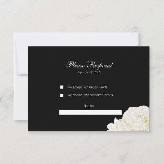 Carte de réponse (Devant)