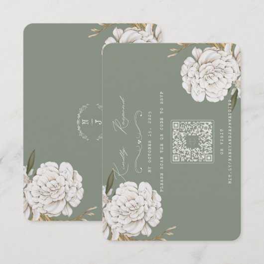 Carte de réponse (Devant / Derrière)