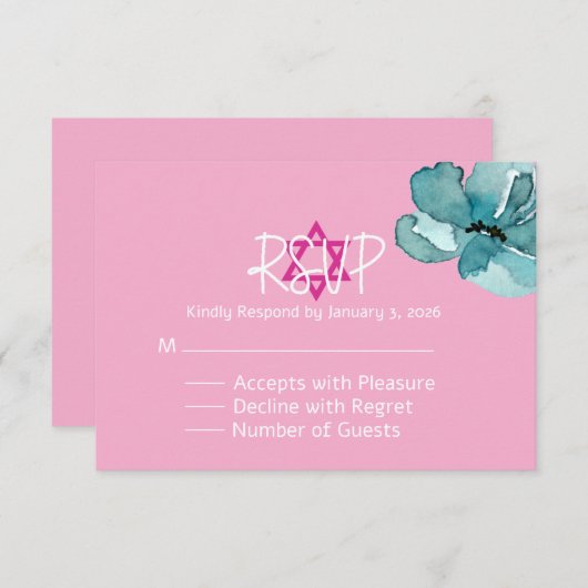 Carte de réponse (Devant / Derrière)