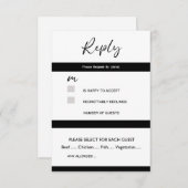 Carte de réponse (Devant / Derrière)