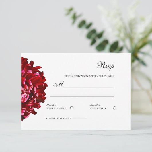 Carte de réponse (Debout devant)