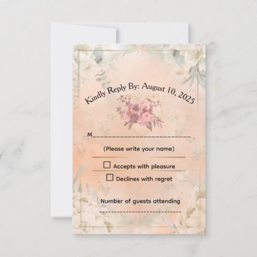 Carte de réponse (Devant)