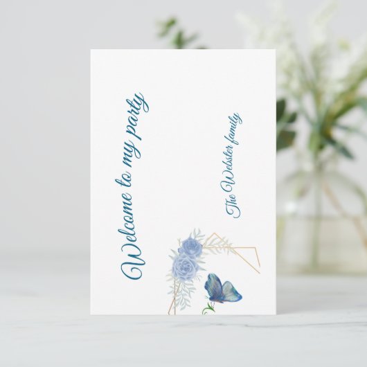 Carte de réponse (Debout devant)