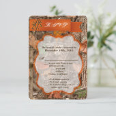 Carte de réponse 3,5x5 Chasse Couple Cerf Biche (Debout devant)