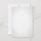 Carte de réponse 3,5x5 Manchots La vie durant Gris (Dos)