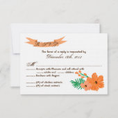 Carte de réponse 3 x 5 R.S.V.P. (Devant)