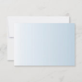 Carte de réponse 3 x 5 R.S.V.P. Crystal Snowflakes (Dos)