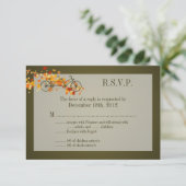 Carte de réponse 3x5 R.S.V.P. Double Vélo Brown (Debout devant)