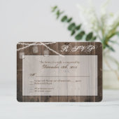 Carte de réponse 3x5 R.S.V.P. Mason Jar (Debout devant)