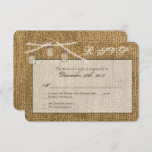 Carte de réponse 3x5 R.S.V.P. Mason Jar (Devant / Derrière)