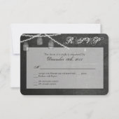 Carte de réponse 3x5 R.S.V.P. Mason Jar (Devant)