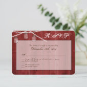 Carte de réponse 3x5 R.S.V.P. Mason Jar (Debout devant)