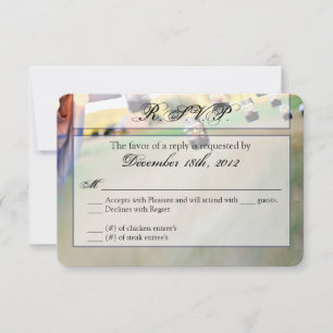 Carte de réponse 3x5 R.S.V.P. Mason porte-bougies