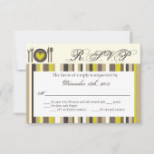 Carte de réponse 3x5 R.S.V.P. Plaque Chine Silverw (Devant)