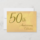 Carte de réponse 50e anniversaire de mariage Love  (Dos)