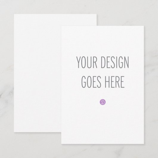 Carte de réponse A1 Enclosure Card Impression (3.5 (Devant / Derrière)