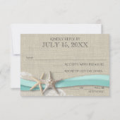 Carte de réponse à base de poisson et de dentelle (Devant)