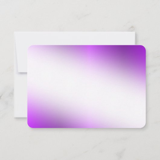 Carte de réponse à conte de fée violette enchanter (Dos)