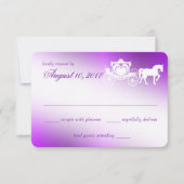 Carte de réponse à conte de fée violette enchanter (Devant)