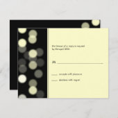 Carte de réponse à la barre d'éclairage/Bat mitzva (Devant / Derrière)