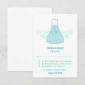 Carte de réponse à la chimie douce Aqua (Devant / Derrière)