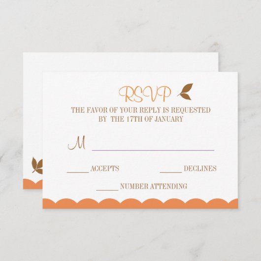 Carte de réponse à la chouette (Devant / Derrière)