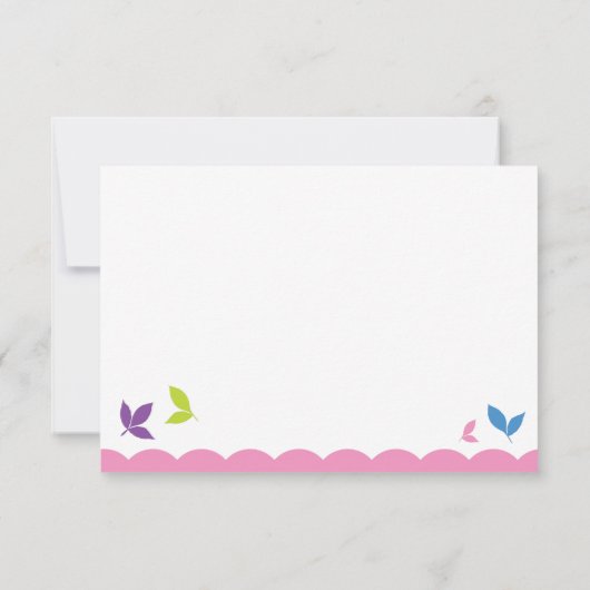 Carte de réponse à la chouette (Dos)