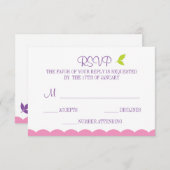 Carte de réponse à la chouette (Devant / Derrière)