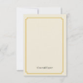 Carte de réponse à la fête de fiançailles - À la l (Dos)