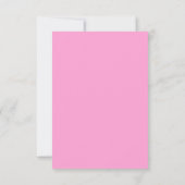 Carte de réponse à la frontière de Medallion rose (Dos)