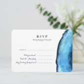 Carte de réponse à la grille bleue (détaillée) (Debout devant)