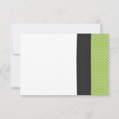 Carte de réponse à la Polka Daisy Jaune (Dos)