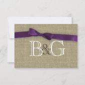 Carte de réponse à la poule violette (Dos)