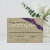 Carte de réponse à la poule violette (Debout devant)