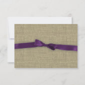 Carte de réponse à la poule violette (Dos)