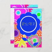 Carte de réponse à l'alimentation des fleurs (Devant / Derrière)