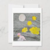 Carte de réponse à l'aventure de minuit Kitty (Devant)